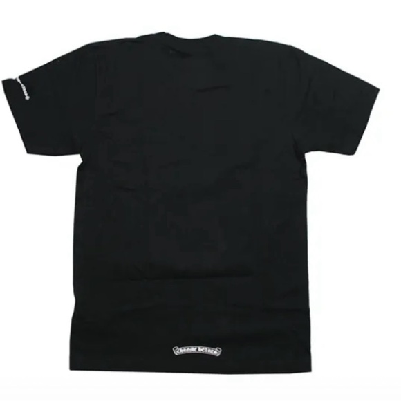 Chrome Hearts Black Tshirt in Large with logo on Neckband and Sleeves - Picture 1 of 3